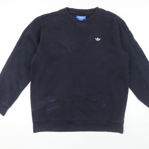 Adidas Men's Blue Pullover Sweatshirt Medium