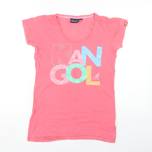Kangol Women's Pink Basic T-Shirt Size 10