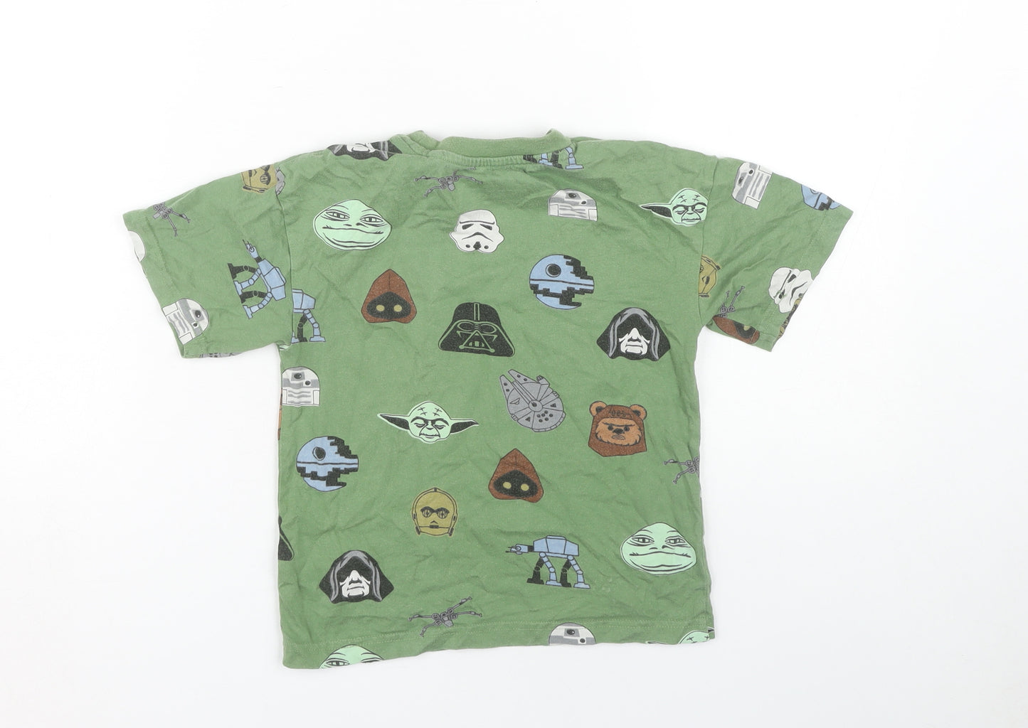Next Boys Star Wars Green T-Shirt 5 Years Graphic Print