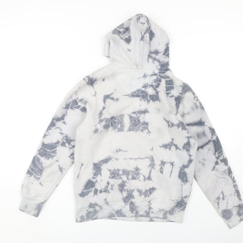 Cougar Men's Grey Tie Dye Pullover Hoodie, Size S