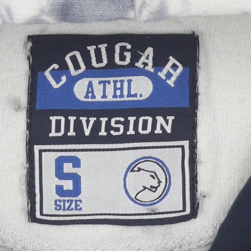 Cougar Men's Grey Tie Dye Pullover Hoodie, Size S