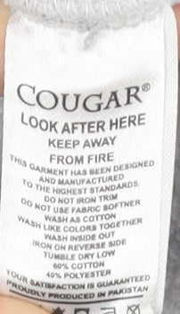 Cougar Men's Grey Tie Dye Pullover Hoodie, Size S