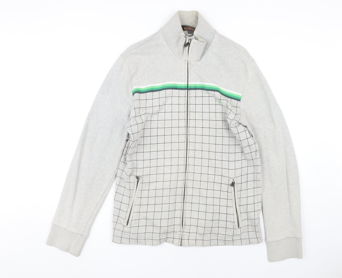 Ben Sherman Men's Full Zip Sweatshirt, Size Large.