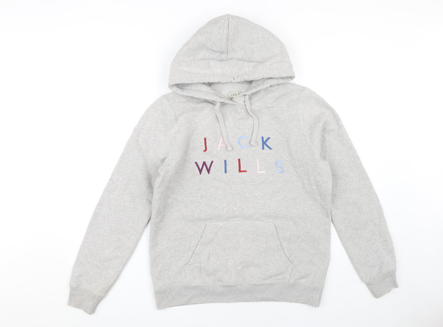 Jack Wills Women's Grey Hoodie UK 12 - Casual Style