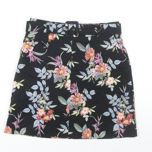 Oasis Women's Floral Pencil Skirt, Size 8, Multicoloured