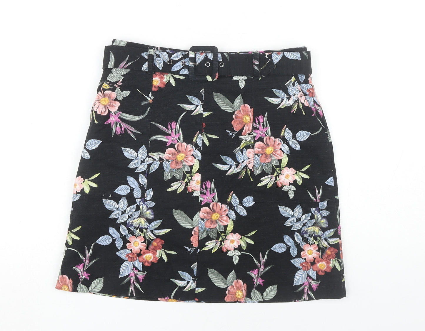 Oasis Women's Floral Pencil Skirt, Size 8, Multicoloured