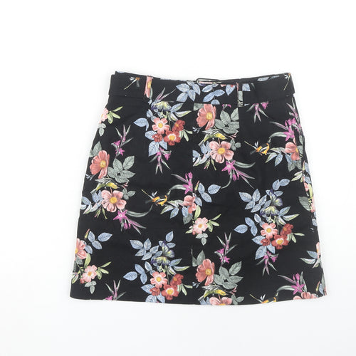 Oasis Women's Floral Pencil Skirt, Size 8, Multicoloured