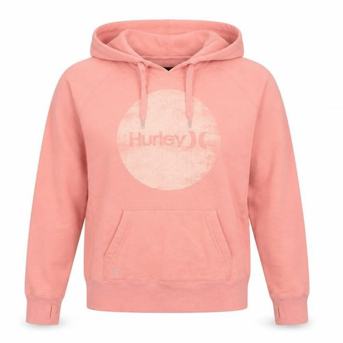 Hurley Women's Pink Hoodie Size M with Logo Accent