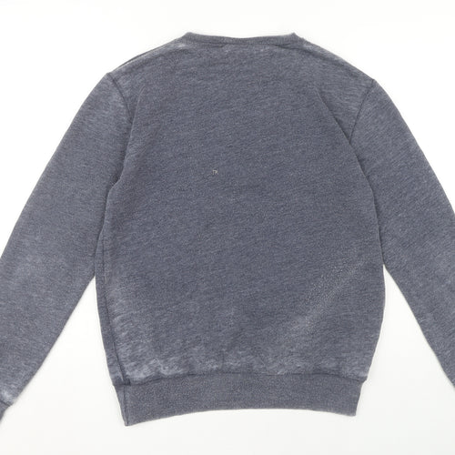 Superman Men's Grey Logo Pullover Sweatshirt M