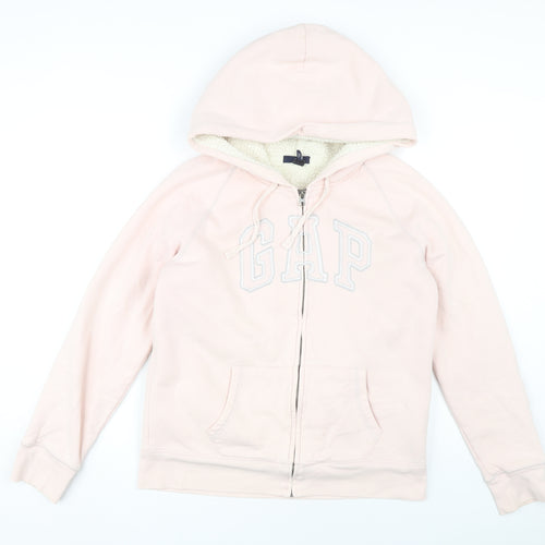 Gap Women's Pink Full Zip Hoodie Size L Casual