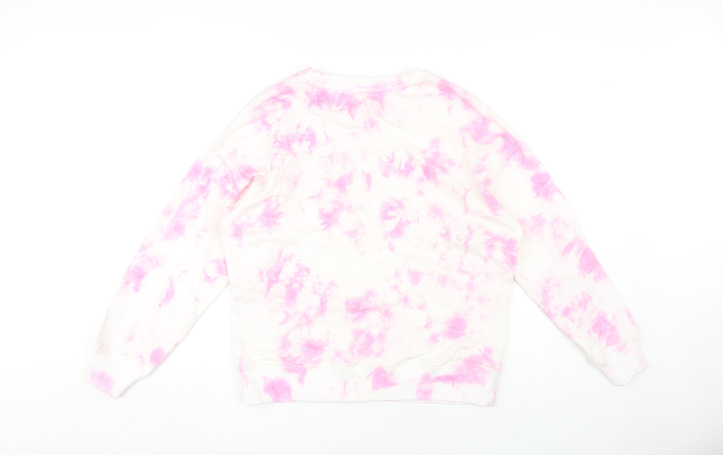 Hush Women's Pink Tie Dye Palm Sweatshirt, Size S