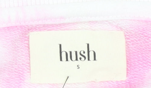 Hush Women's Pink Tie Dye Palm Sweatshirt, Size S