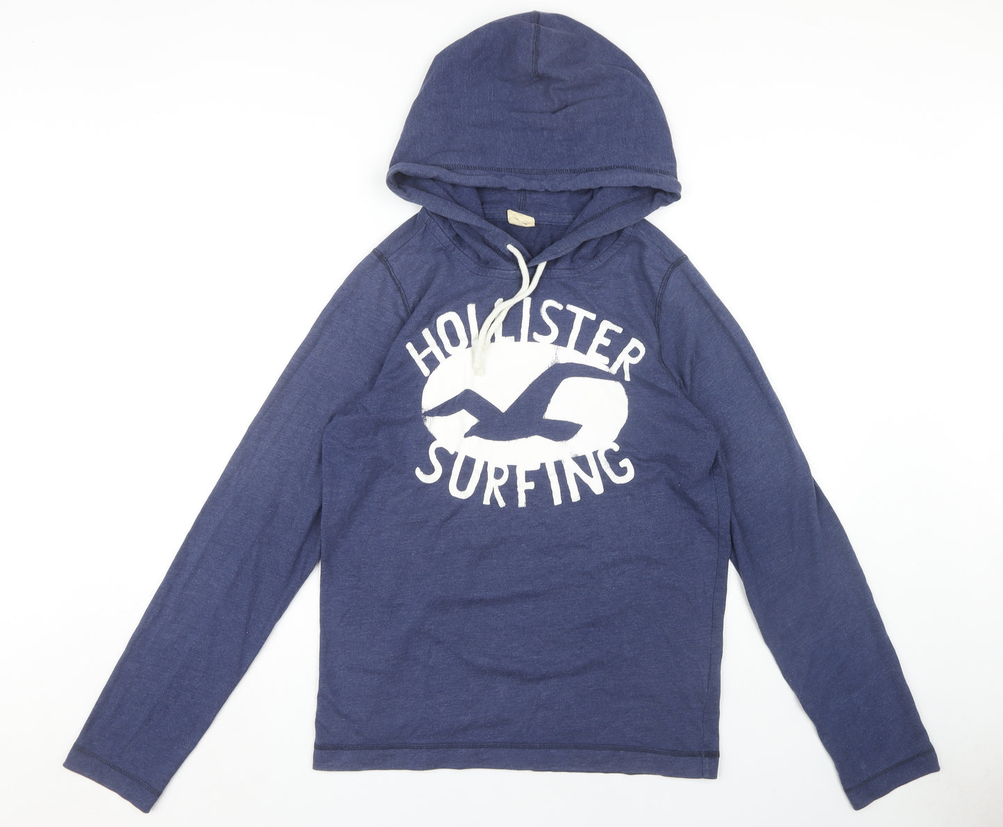 Hollister Mens Blue Pullover Hoodie M, Surf Style