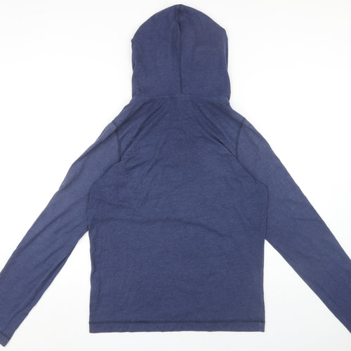 Hollister Mens Blue Pullover Hoodie M, Surf Style