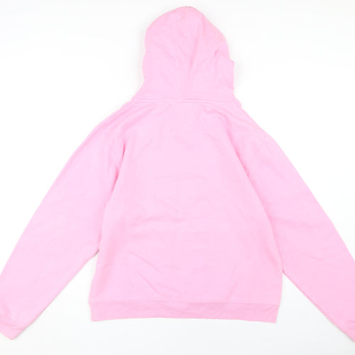 Genuine Stuff Unisex Pink XL Pullover College Hoodie