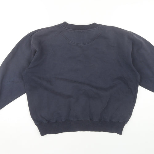 Kappa Boys Blue Logo Crew Neck Pullover Sweatshirt 164