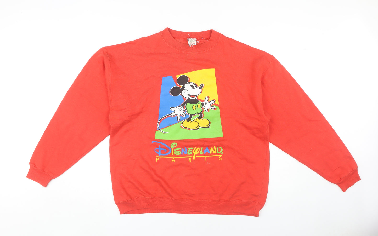 Disney Unisex Red Crew Neck Sweatshirt S