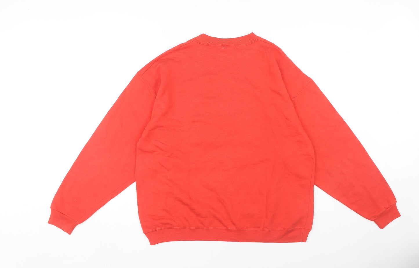 Disney Unisex Red Crew Neck Sweatshirt S