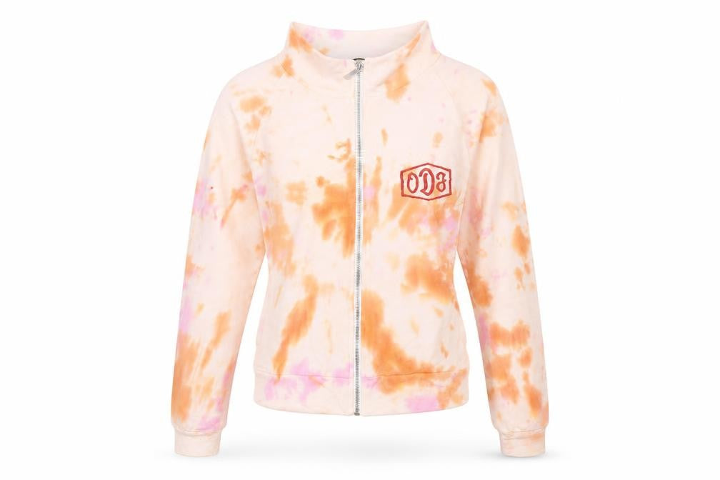 Front view of Oodji Women's Multicoloured Full Zip Sweatshirt, size 8