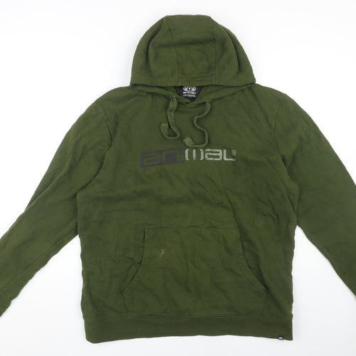 Animal Men's Green Pullover Hoodie, Size L