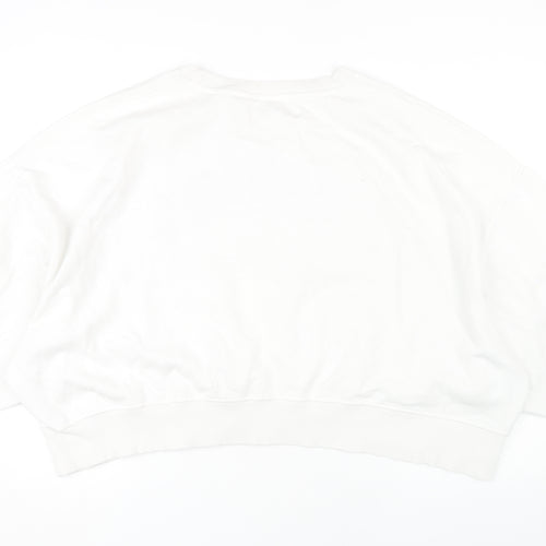 Harvard Women's White 2XL Pullover Sweatshirt