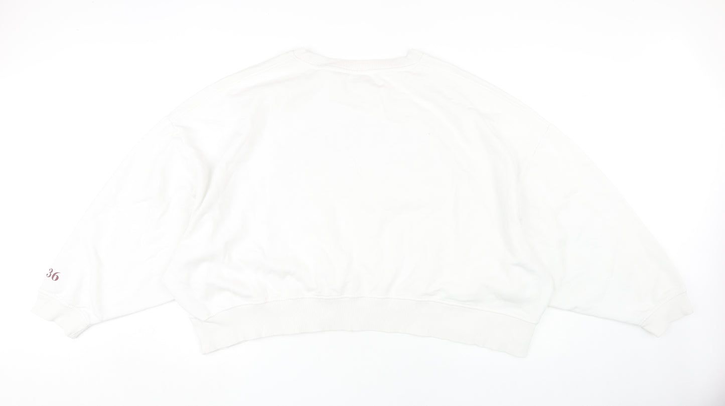 Harvard Women's White 2XL Pullover Sweatshirt