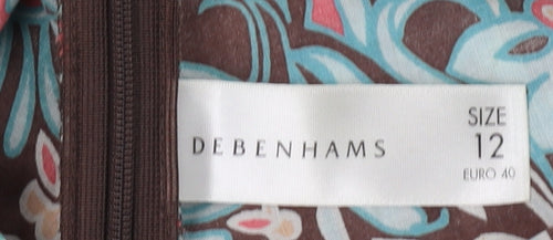 Debenhams Women's Multicoloured Geometric Skirt Size 12