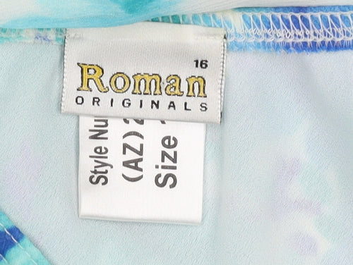 Roman Originals Women's Multicoloured A-Line Skirt Size 16
