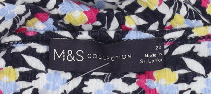 Marks and Spencer Multicoloured Floral Top Size 22