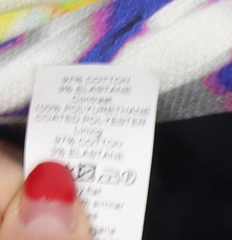 River Island Women's Multicoloured A-Line Skirt Size 8