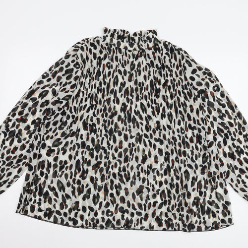 New Look Women's Animal Print Blouse Size 8