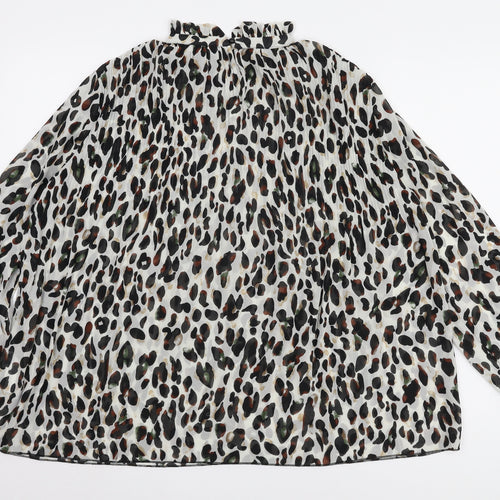 New Look Women's Animal Print Blouse Size 8