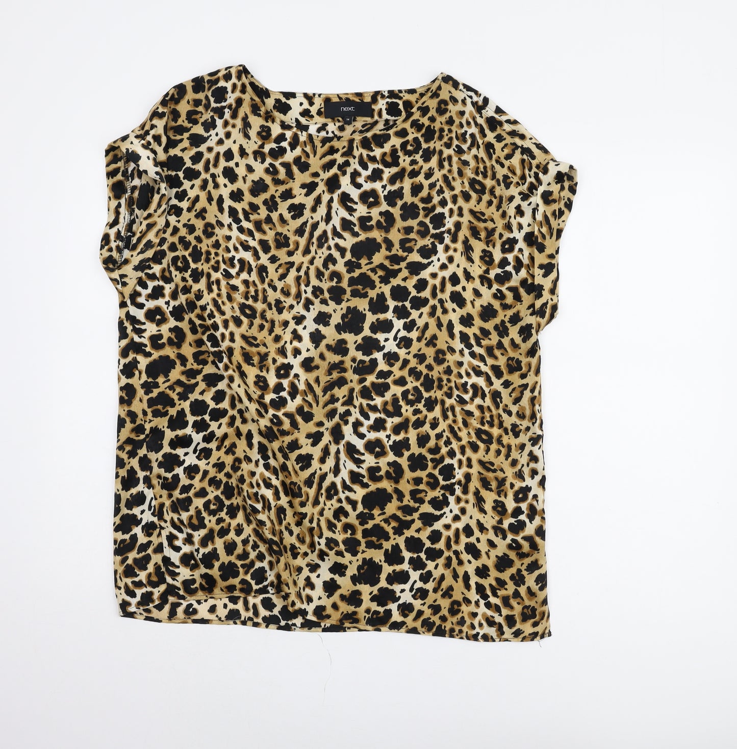 Next Women's Leopard Blouse Multicoloured Size 14