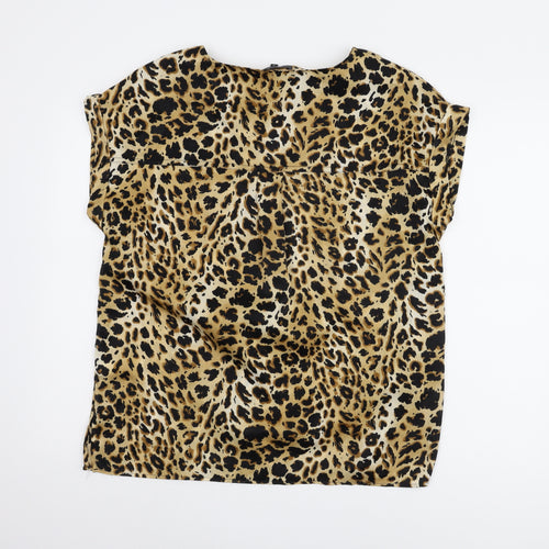 Next Women's Leopard Blouse Multicoloured Size 14