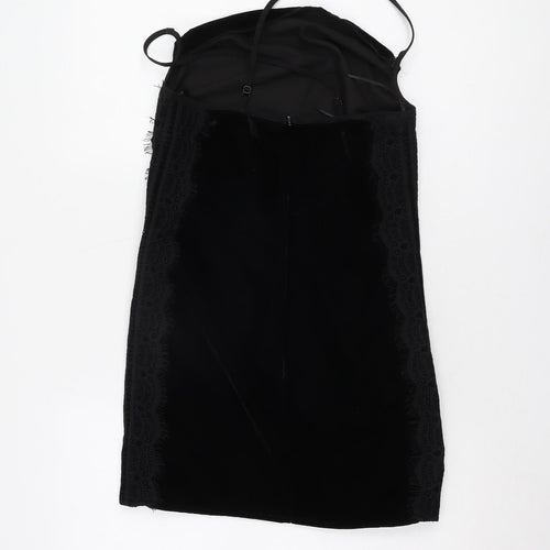 Miss Selfridge Black Petite Sleeveless Dress, Size 6