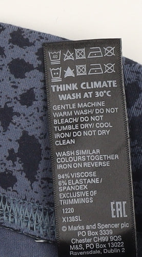 Marks and Spencer Women's Blue Animal Print Leggings