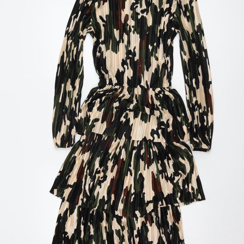 ZARA Women's Camouflage Long Sleeve Dress Size 8