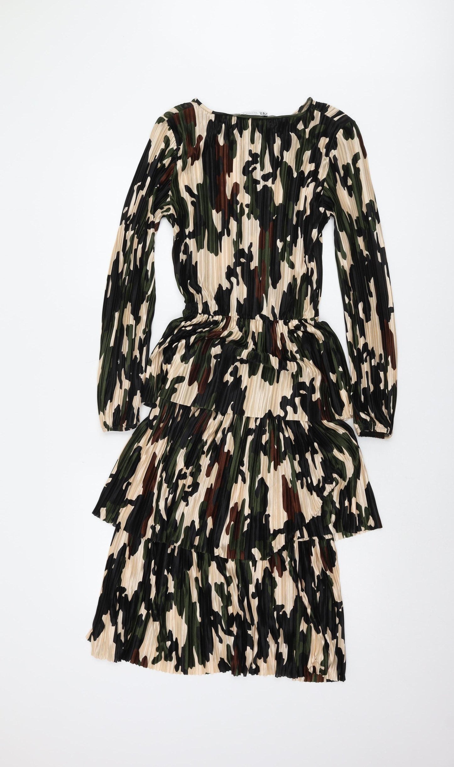 ZARA Women's Camouflage Long Sleeve Dress Size 8