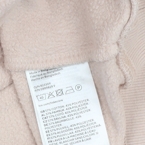 H&M Women's Beige Medium Pullover Sweatshirt