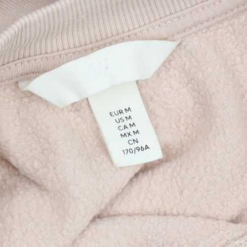 H&M Women's Beige Medium Pullover Sweatshirt