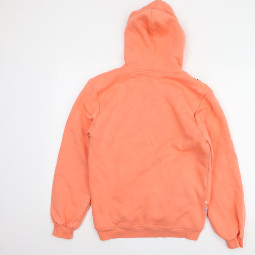 Pinky Lolly Pop Girls Orange Floral Full Zip Hoodie, 16 Years, Cotton Blend