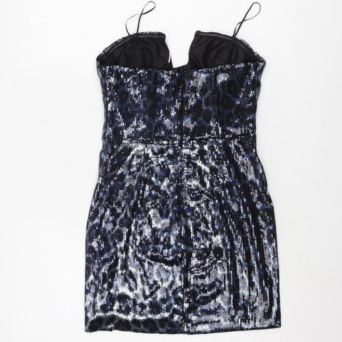 Zara Women's Multicoloured XS Sequin Slip Dress