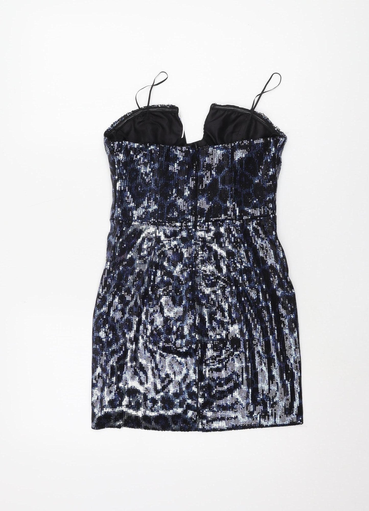 Zara Women's Multicoloured XS Sequin Slip Dress