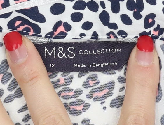 Marks and Spencer Women's Animal Print Blouse Size 12