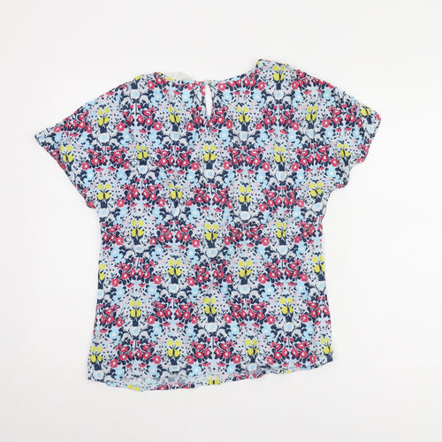 John Lewis Women's Multicoloured Floral Blouse Size 12