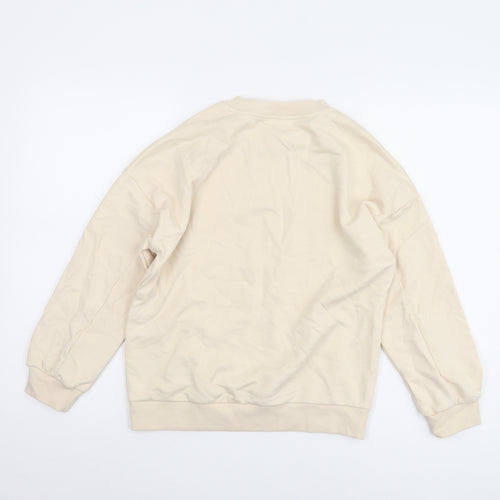 Marks and Spencer Girls Beige Pullover Sweatshirt 10-11 Years