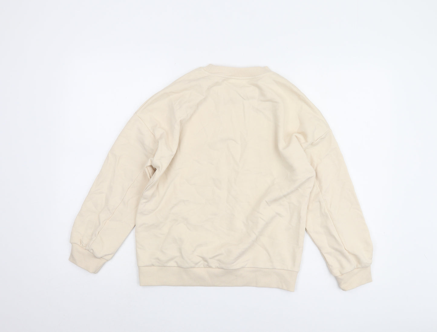 Marks and Spencer Girls Beige Pullover Sweatshirt 10-11 Years