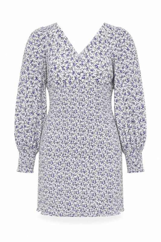 Front view of ASOS Women's Multicoloured Floral Dress, size 12