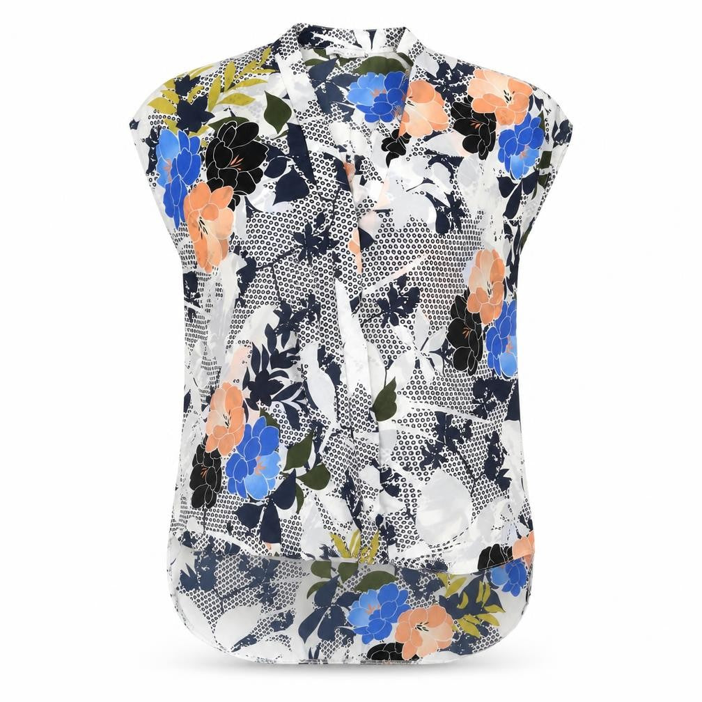 Front view of Kew 159 Women's Multicoloured Floral Blouse L