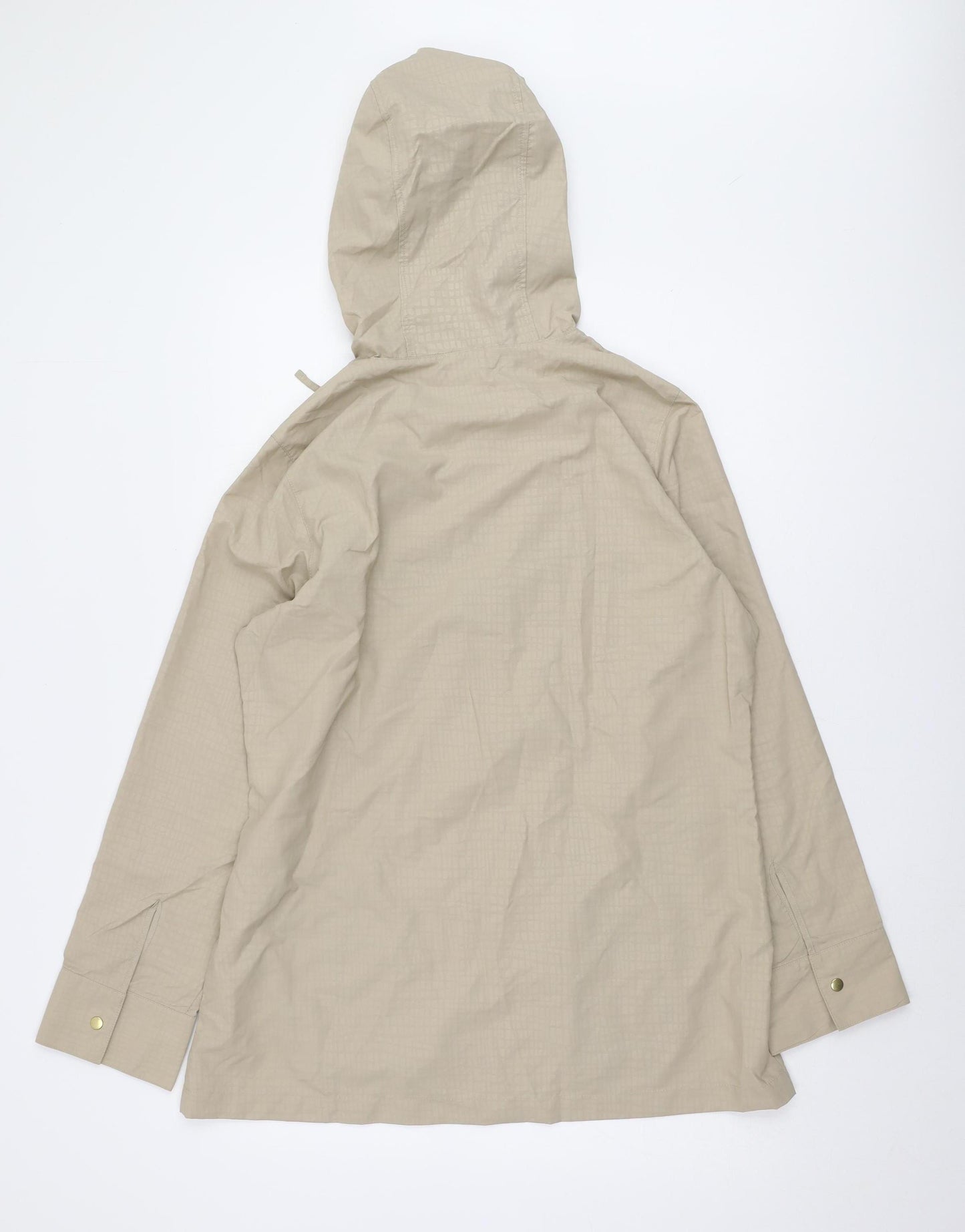 Marks and Spencer Women's Beige Hooded Rain Coat Size 14